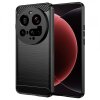 Husa pentru Xiaomi 15 Ultra, Techsuit, Carbon, Neagra