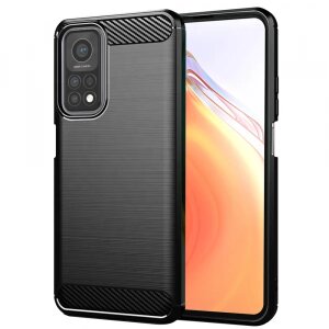 Husa pentru Xiaomi Mi 10T 5G / 10T Pro 5G, Techsuit, Carbon, Neagra