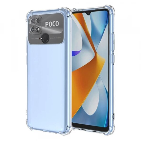Husa pentru Xiaomi Poco C40, Techsuit, Shockproof Clear, Transparenta