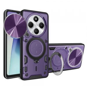 Husa pentru Xiaomi Poco C75 / Redmi 14C, Techsuit, CamGuard Pro, Mov