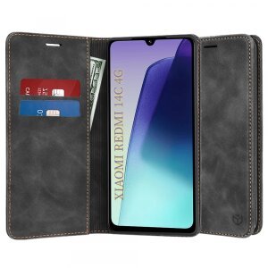Husa pentru Xiaomi Poco C75 / Redmi 14C, Techsuit, Confy, Neagra