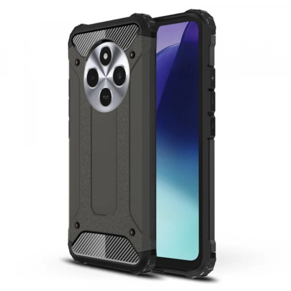 Husa pentru Xiaomi Poco C75 / Redmi 14C, Techsuit, Hybrid Armor, Neagra