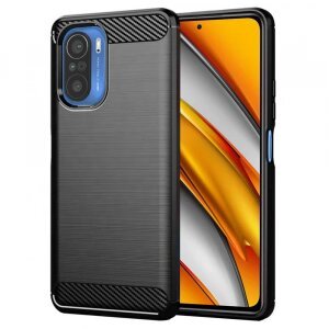 Husa pentru Xiaomi Poco F3 / Mi 11i, Techsuit, Carbon, Neagra