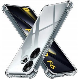Husa pentru Xiaomi Poco F6, Techsuit, Shockproof Clear, Transparenta
