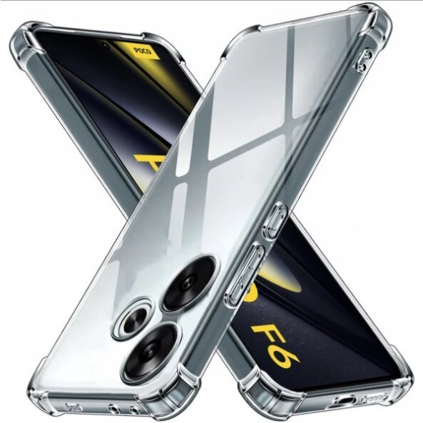 Husa pentru Xiaomi Poco F6, Techsuit, Shockproof Clear, Transparenta