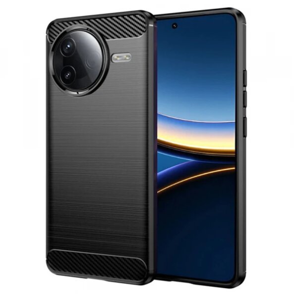 Husa pentru Xiaomi Poco F7 Pro, Techsuit, Carbon, Neagra