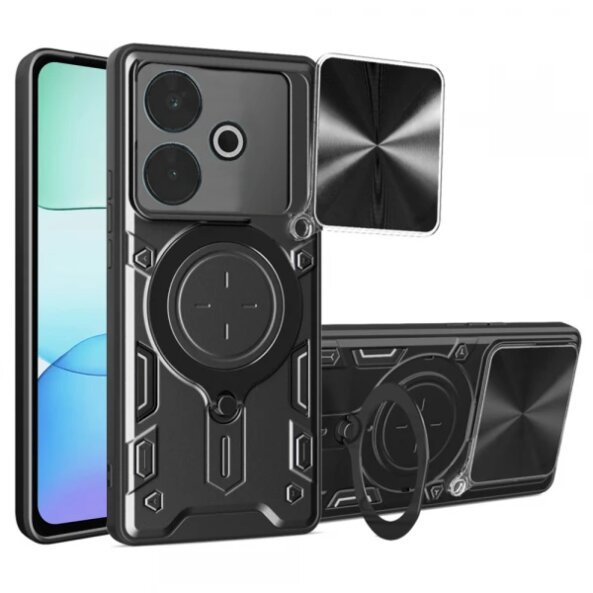 Husa pentru Xiaomi Poco M6 4G / Redmi 13, Techsuit, CamGuard Pro, Neagra