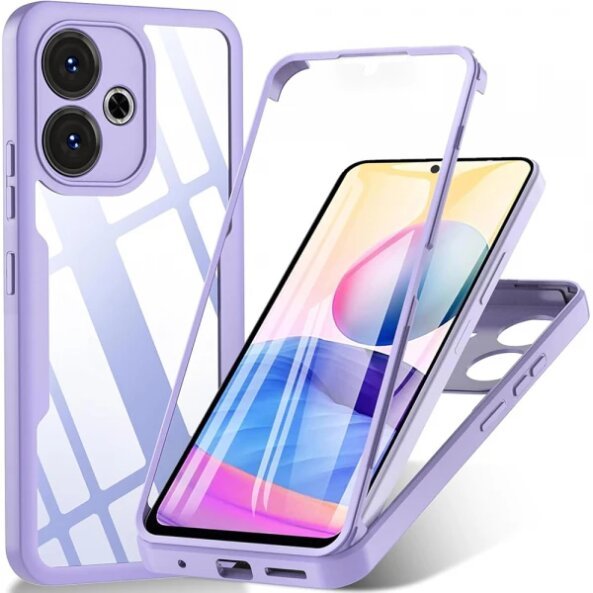 Husa pentru Xiaomi Poco M6 4G / Redmi 13, Techsuit, ColorVerse 360, Mov