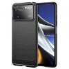Husa pentru Xiaomi Poco X4 Pro 5G, Techsuit, Carbon, Neagra