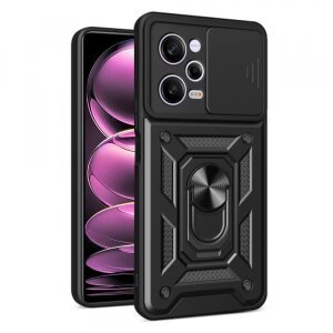 Husa pentru Xiaomi Poco X5 Pro / Redmi Note 12 Pro 5G, Techsuit, CamShield, Neagra