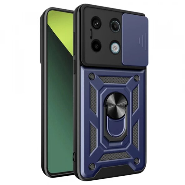 Husa pentru Xiaomi Poco X6 / Note 13 Pro 5G, Techsuit, CamShield, Albastra