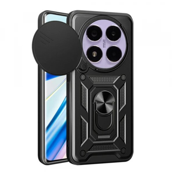 Husa pentru Xiaomi Poco X7 / Note 14 Pro 5G, Techsuit, CamShield, Neagra