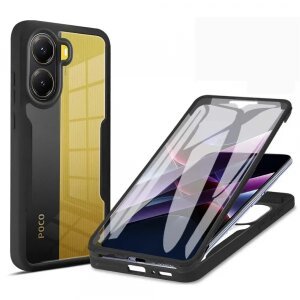 Husa pentru Xiaomi Poco X7 Pro, Techsuit, ColorVerse 360, Neagra