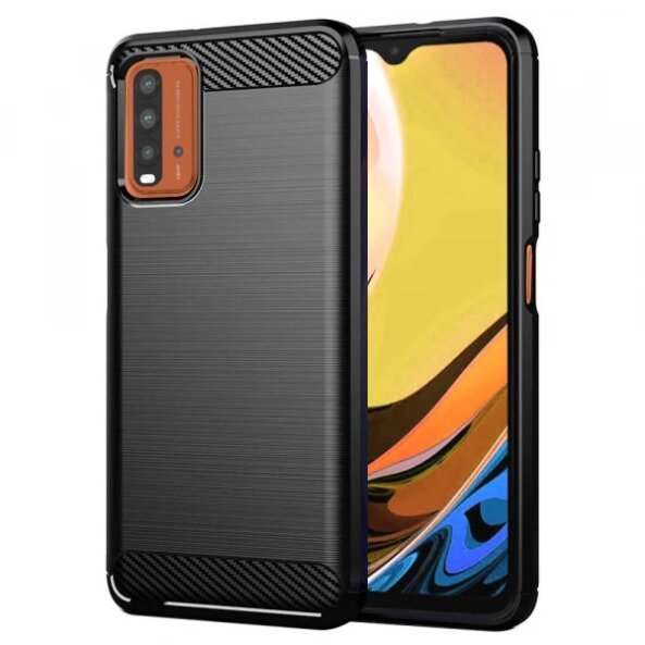 Husa pentru Xiaomi Redmi 9 Power / 9T, Techsuit, Carbon, Neagra