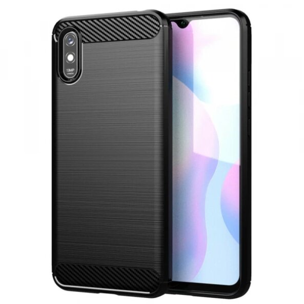 Husa pentru Xiaomi Redmi 9AT / 9A, Techsuit, Carbon, Neagra