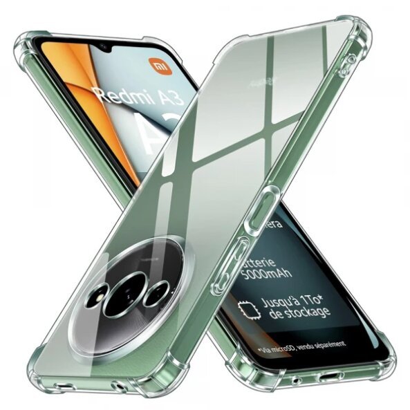 Husa pentru Xiaomi Redmi A3x / A3, Techsuit, Shockproof Clear, Transparenta