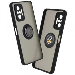 Husa pentru Xiaomi Redmi Note 10 Pro Max / Note 10 Pro, Techsuit, Glinth, Neagra