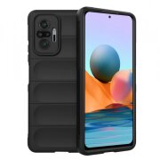 Husa pentru Xiaomi Redmi Note 10 Pro Max / Note 10 Pro, Techsuit, Magic Shield, Neagra
