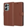 Husa pentru Xiaomi Redmi Note 13 Pro 4G / Poco M6 Pro 4G, Techsuit, Leather Folio, Maro