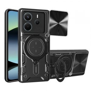 Husa pentru Xiaomi Redmi Note 14 4G (Regional), Techsuit, CamGuard Pro, Neagra