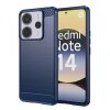 Husa pentru Xiaomi Redmi Note 14 4G (Regional), Techsuit, Carbon, Albastra