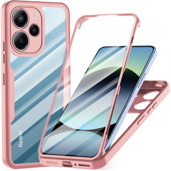 Husa pentru Xiaomi Redmi Note 14 4G (Regional), Techsuit, ColorVerse 360, Roz