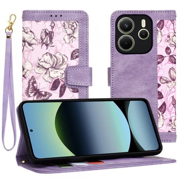 Husa pentru Xiaomi Redmi Note 14 4G (Regional), Techsuit, FlipCraft, Mov