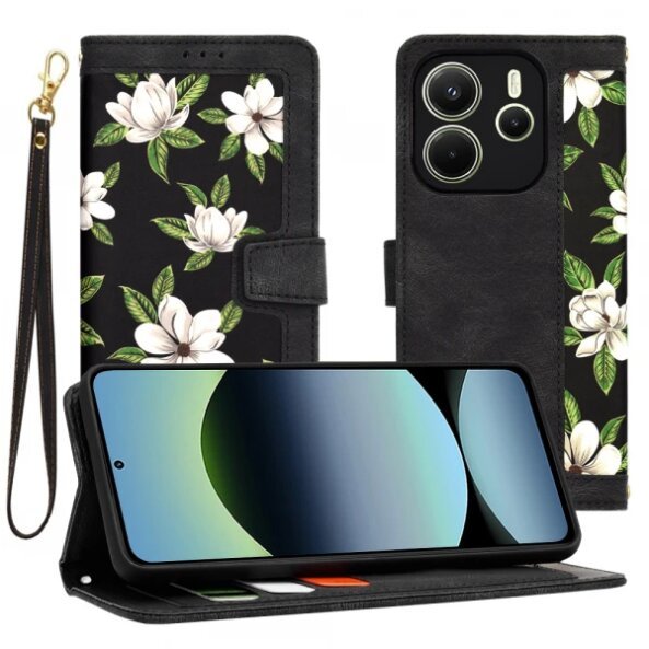 Husa pentru Xiaomi Redmi Note 14 4G (Regional), Techsuit, FlipCraft, Neagra