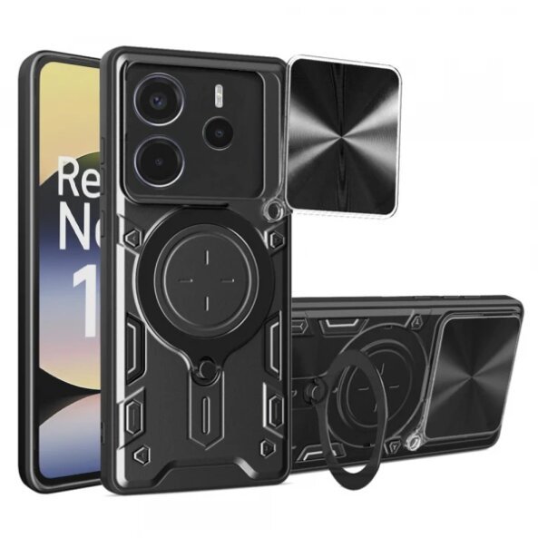 Husa pentru Xiaomi Redmi Note 14 4G (Standard), Techsuit, CamGuard Pro, Neagra