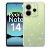 Husa pentru Xiaomi Redmi Note 14 4G (Standard), Techsuit, SparkleSkin, Transparenta