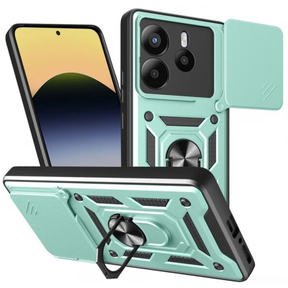 Husa pentru Xiaomi Redmi Note 14 5G, Techsuit, CamShield, Verde