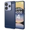 Husa pentru Xiaomi Redmi Note 14 5G, Techsuit, Carbon, Albastra