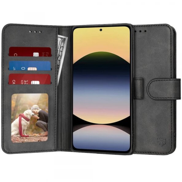 Husa pentru Xiaomi Redmi Note 14 5G, Techsuit, Diary Book, Neagra