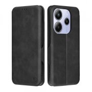 Husa pentru Xiaomi Redmi Note 14 5G, Techsuit, Safe Wallet Plus, Neagra