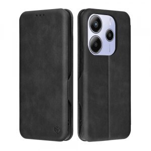 Husa pentru Xiaomi Redmi Note 14 5G, Techsuit, Safe Wallet Plus, Neagra
