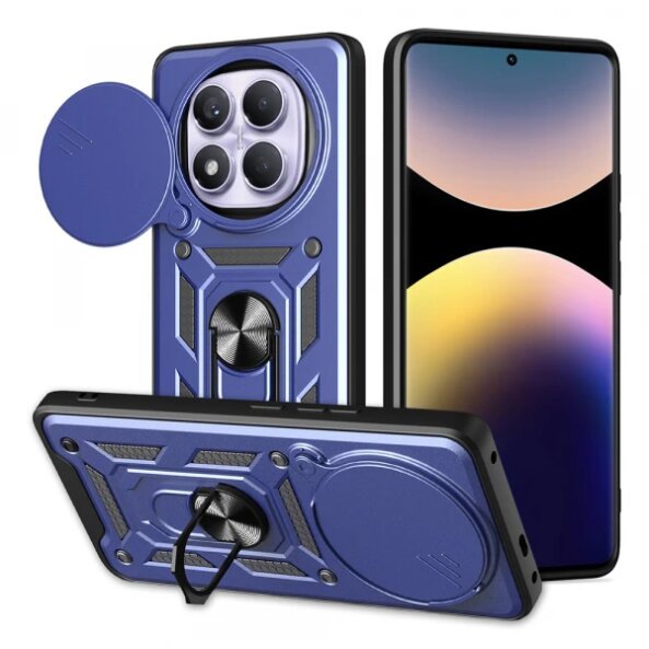 Husa pentru Xiaomi Redmi Note 14 Pro 4G, Techsuit, CamShield, Albastra