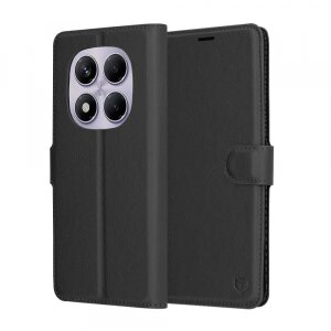 Husa pentru Xiaomi Redmi Note 14 Pro 4G, Techsuit, Leather Folio, Neagra