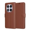 Husa pentru Xiaomi Redmi Note 14 Pro+ 5G / Note 14 Pro 5G / Poco X7, Techsuit, Leather Folio, Maro