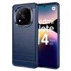 Husa pentru Xiaomi Redmi Note 14 Pro+ 5G, Techsuit, Carbon, Albastra