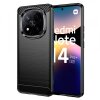 Husa pentru Xiaomi Redmi Note 14 Pro+ 5G, Techsuit, Carbon, Neagra
