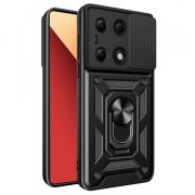 Husa pentru Xiaomi Redmi Note 14S / Note 13 Pro 4G / Poco M6 Pro 4G, Techsuit, CamShield, Neagra