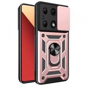 Husa pentru Xiaomi Redmi Note 14S / Note 13 Pro 4G / Poco M6 Pro 4G, Techsuit, CamShield, Roz