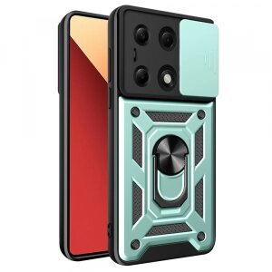 Husa pentru Xiaomi Redmi Note 14S / Note 13 Pro 4G / Poco M6 Pro 4G, Techsuit, CamShield, Verde