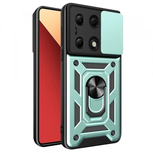 Husa pentru Xiaomi Redmi Note 14S / Note 13 Pro 4G / Poco M6 Pro 4G, Techsuit, CamShield, Verde