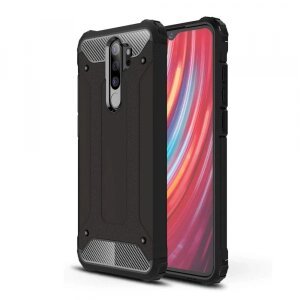 Husa pentru Xiaomi Redmi Note 8 Pro, Techsuit, Hybrid Armor, Neagra