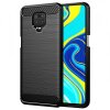 Husa pentru Xiaomi Redmi Note 9S / Note 9 Pro / Note 9 Pro Max, Techsuit, Carbon, Neagra