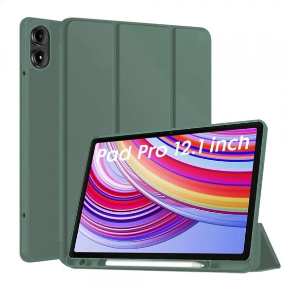 Husa pentru Xiaomi Redmi Pad Pro / Pad / Pad Pro 5G, Techsuit, Flex Trifold, Verde