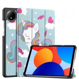 Husa pentru Xiaomi Redmi Pad SE 8.7, Techsuit, FoldPro Unicorn, Multicolor