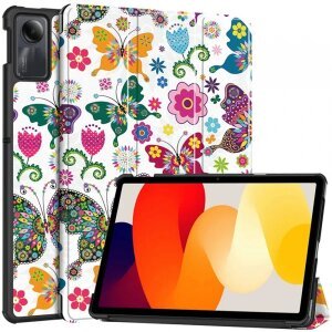 Husa pentru Xiaomi Redmi Pad SE, Techsuit, FoldPro Butterfly, Multicolor