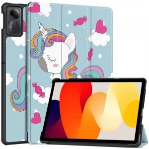 Husa pentru Xiaomi Redmi Pad SE, Techsuit, FoldPro Unicorn, Multicolor